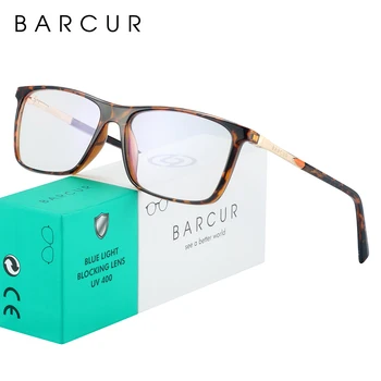 BARCUR Recepšu Brilles Datoru TR90 Anti Blue Ray Brilles Tuvredzība Optiskā Acs Spēļu Brilles
