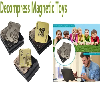 Metāla Slīdni Stress Atvieglojums, Rotaļlietas Anti Stress EDC Atspiest ar magnētiem Ripu Fidget Rotaļlietas Autismu Maņu Rotaļlietas Biroja Galda