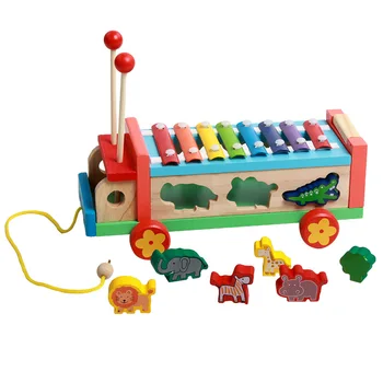Montessori Bērnu Multfilmas Oktāvas Mūzika Klavierēm, Rotaļlietas Bērniem, Sākumā Puzzle Izglītības Koka Rotaļlietas 0 12 Mēnešu Toddler Games Aizņemts Valde